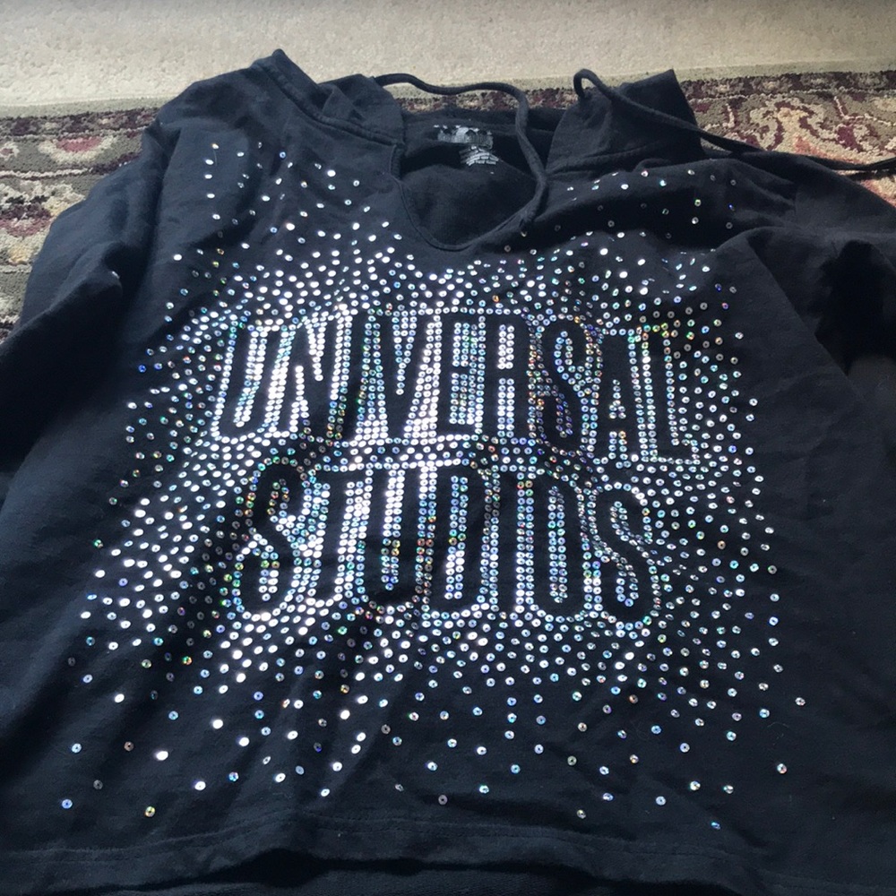 Black And Silver Universal Studios Hoodie